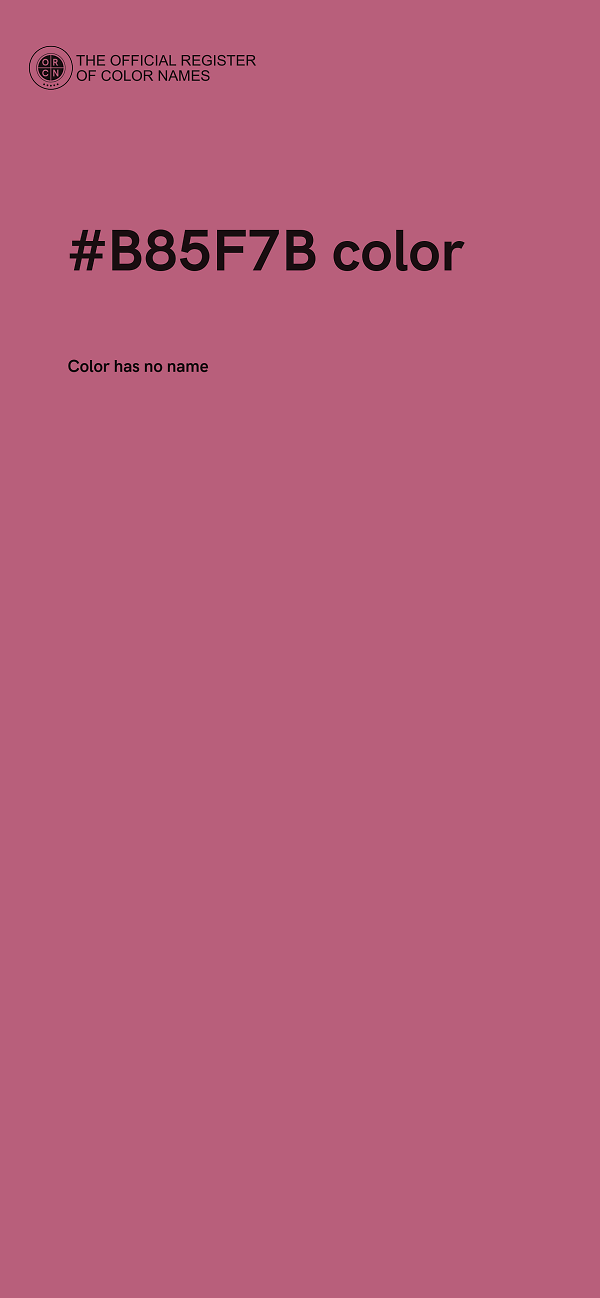 #B85F7B color image