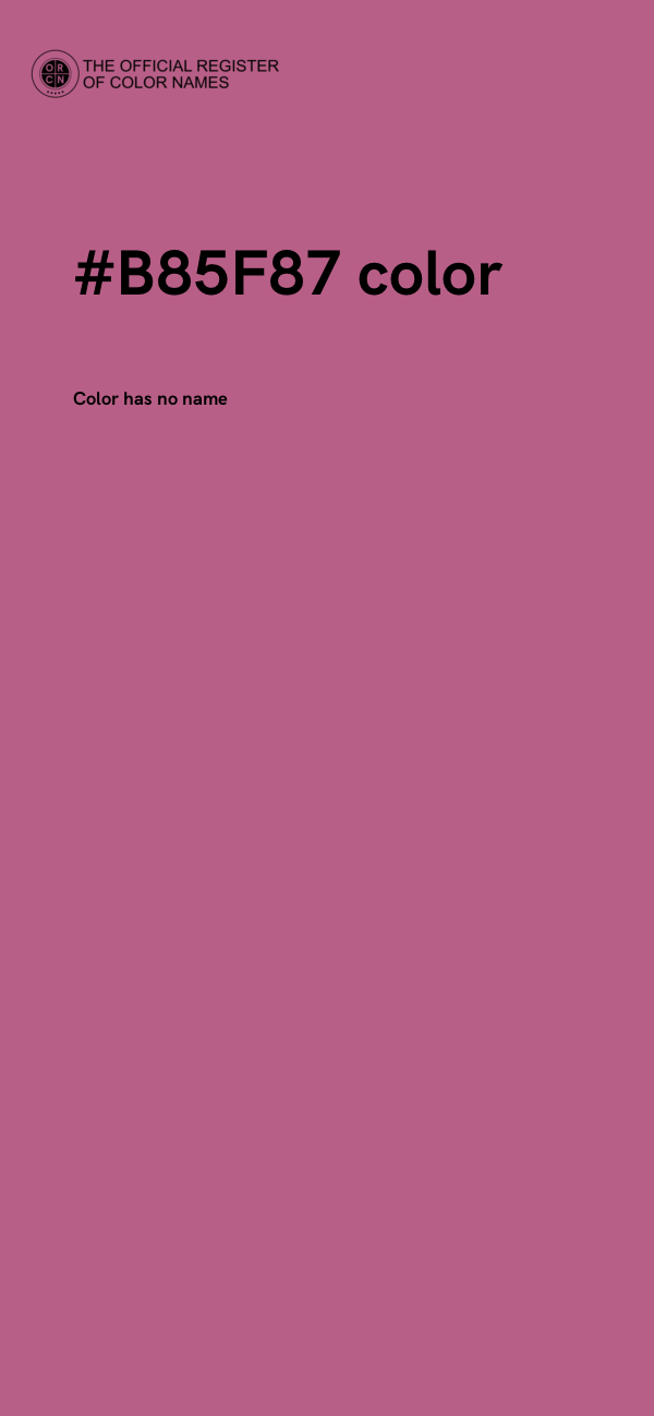 #B85F87 color image