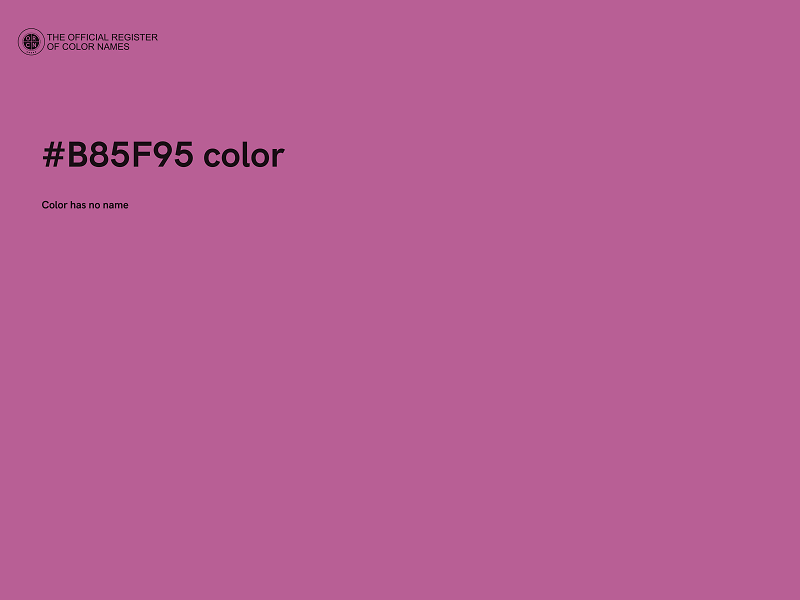#B85F95 color image