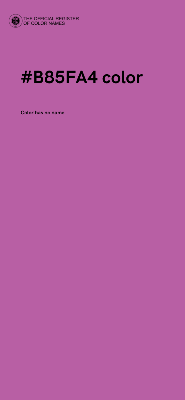 #B85FA4 color image