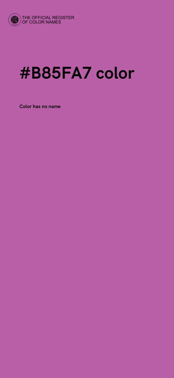 #B85FA7 color image
