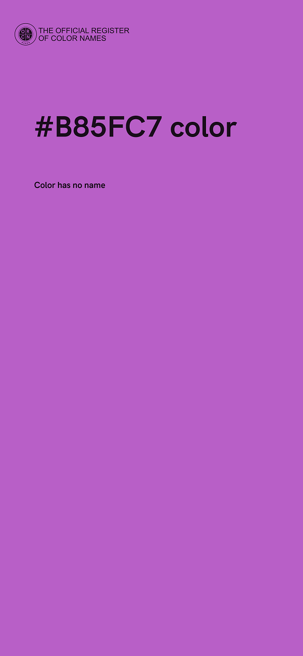 #B85FC7 color image