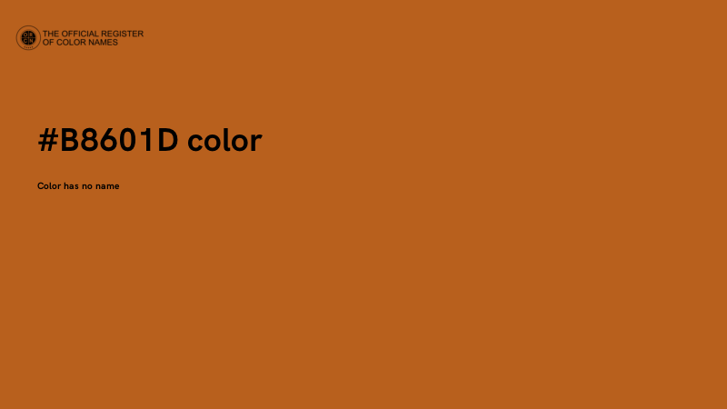 #B8601D color image
