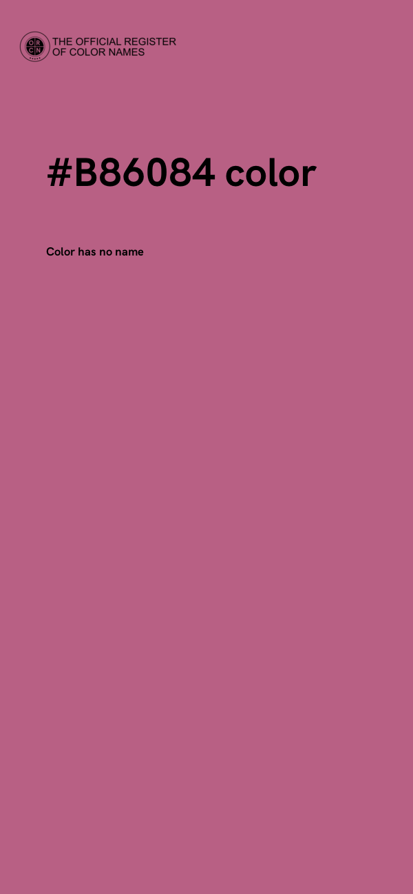 #B86084 color image