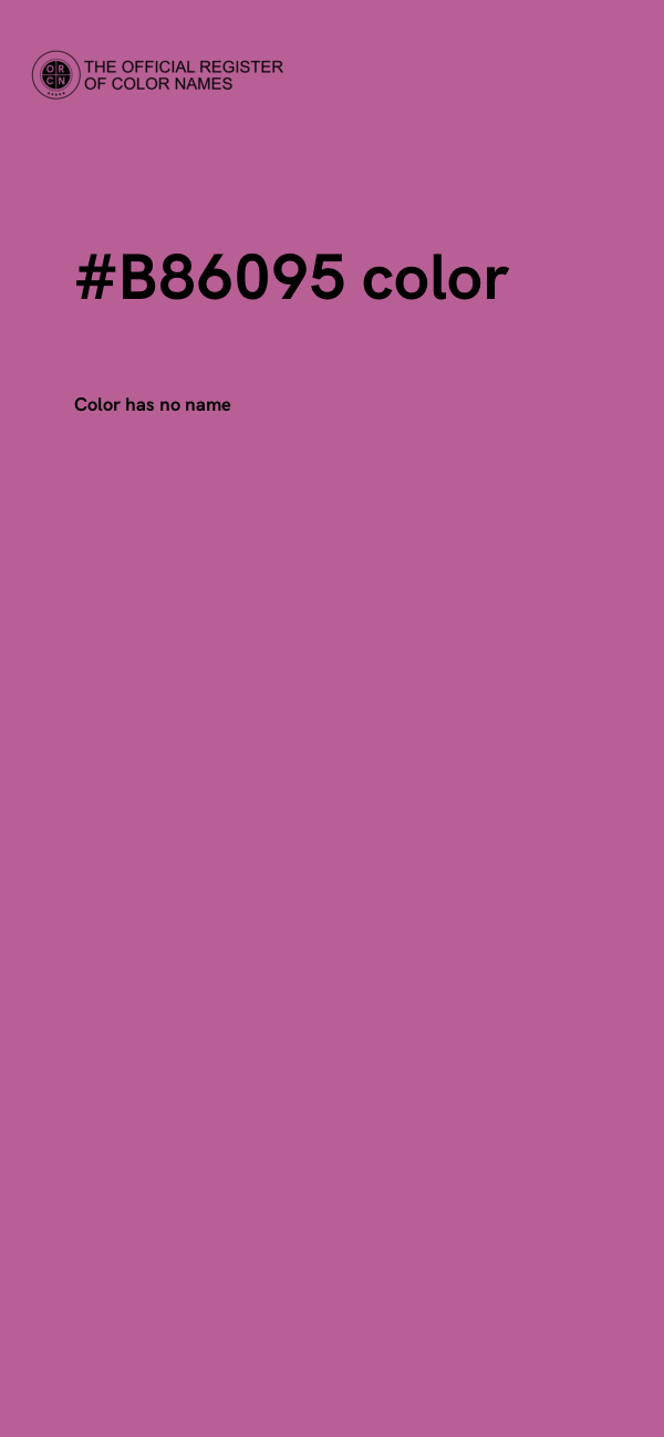 #B86095 color image