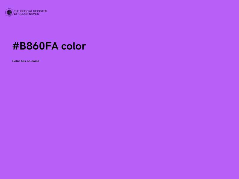 #B860FA color image