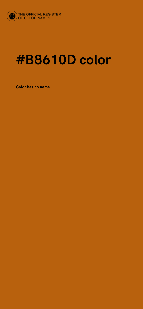 #B8610D color image