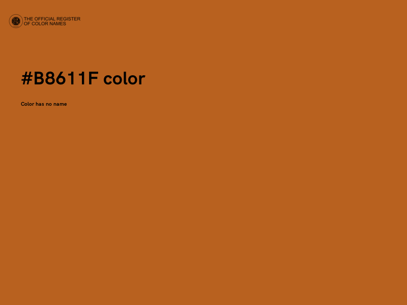 #B8611F color image