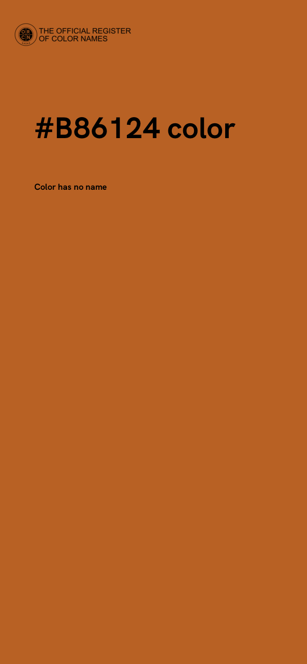 #B86124 color image