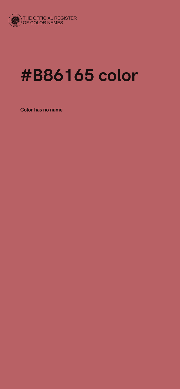 #B86165 color image