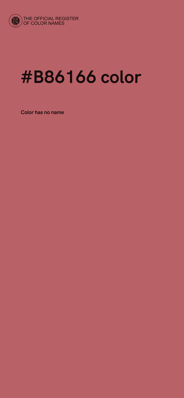 #B86166 color image
