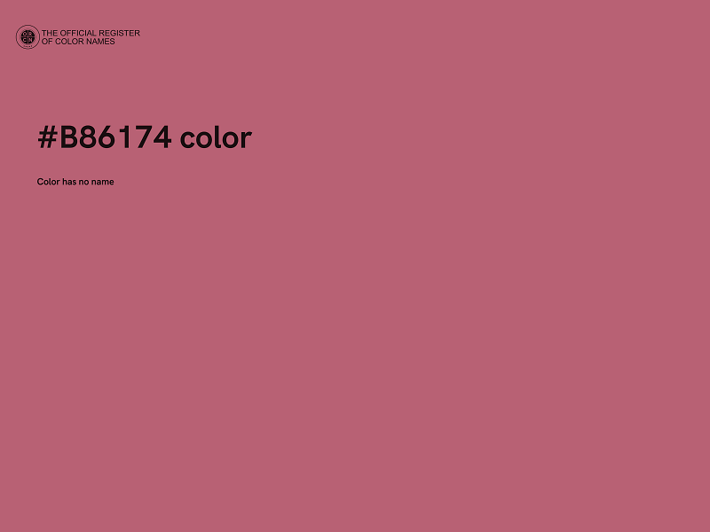 #B86174 color image