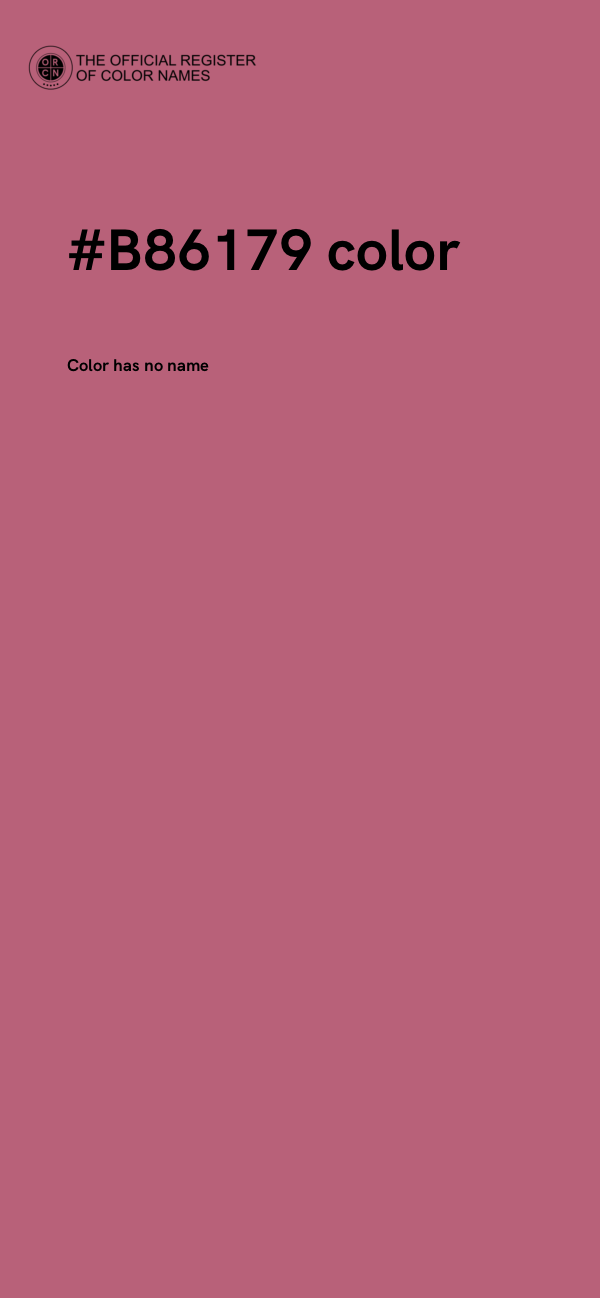 #B86179 color image