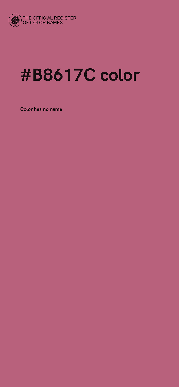 #B8617C color image