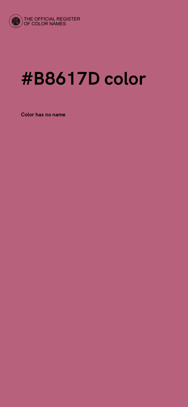 #B8617D color image