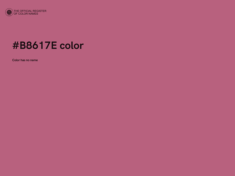 #B8617E color image
