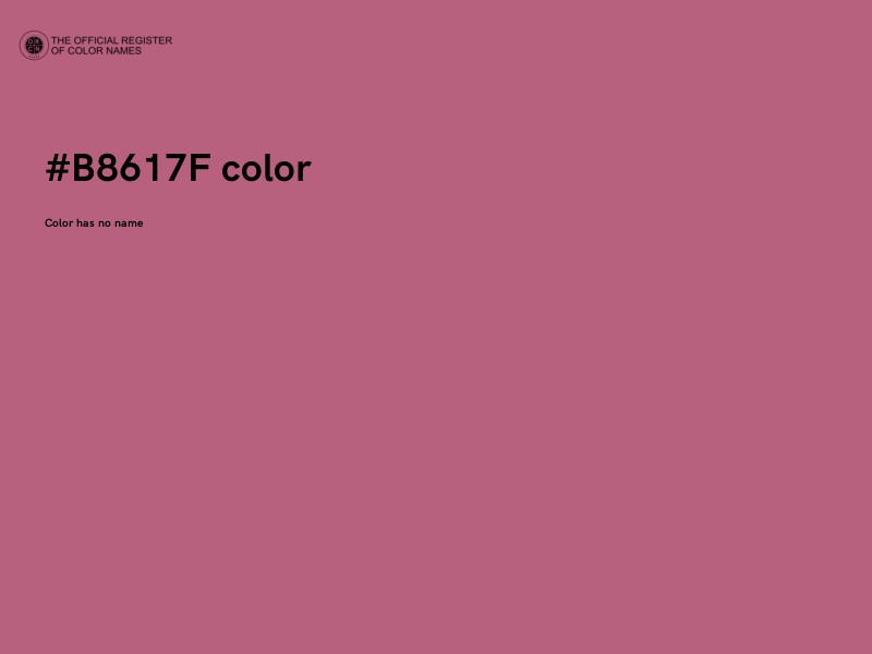 #B8617F color image