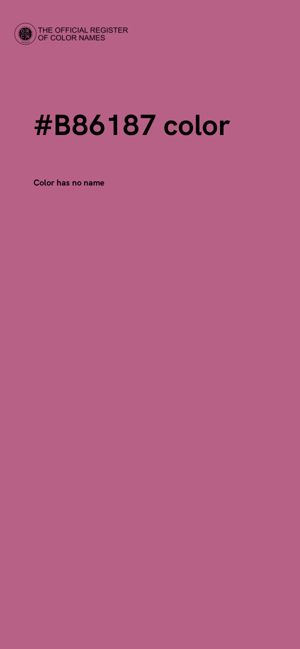 #B86187 color image