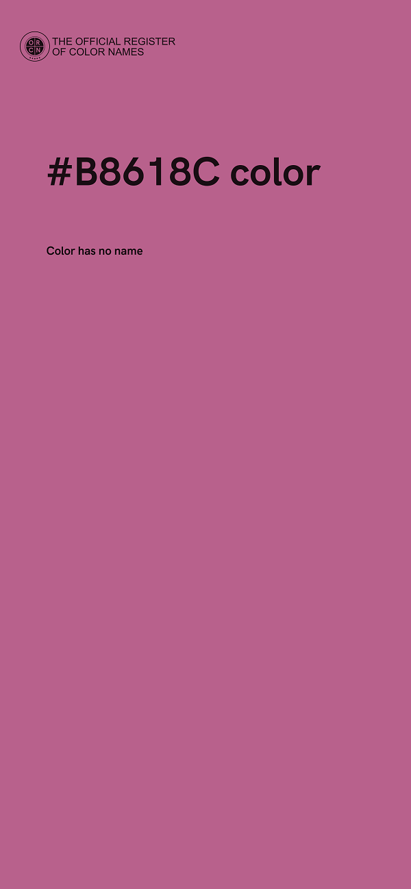 #B8618C color image