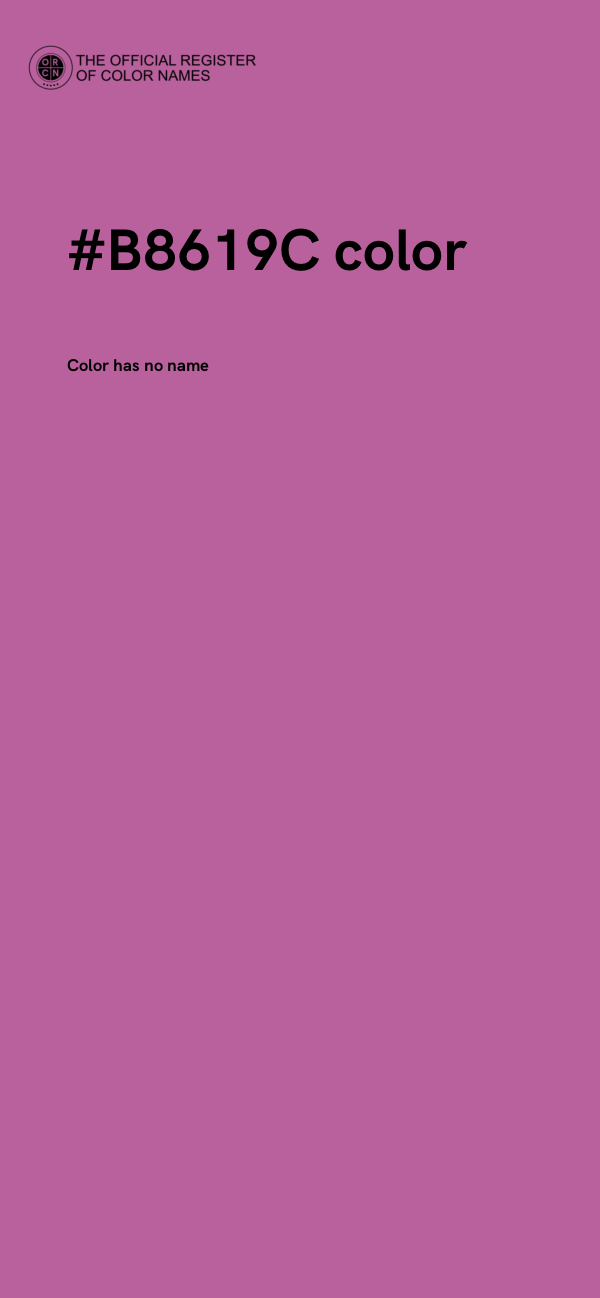 #B8619C color image