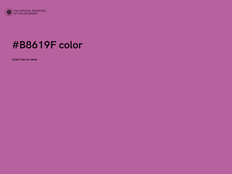 #B8619F color image