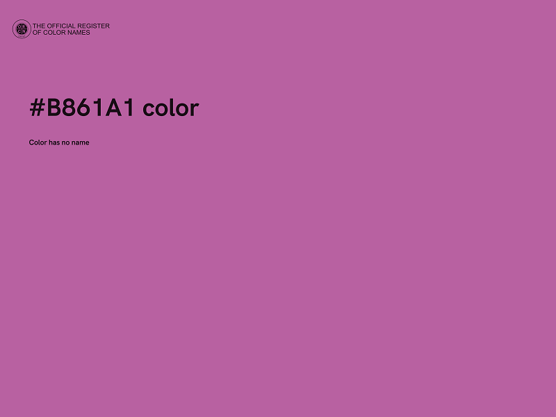 #B861A1 color image