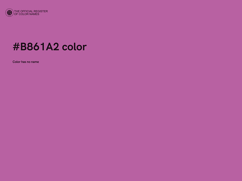 #B861A2 color image