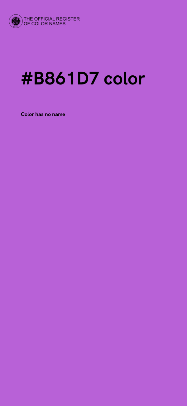 #B861D7 color image