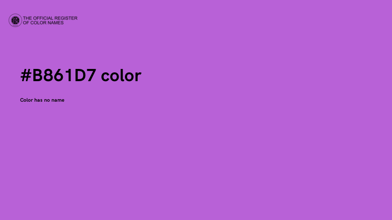 #B861D7 color image