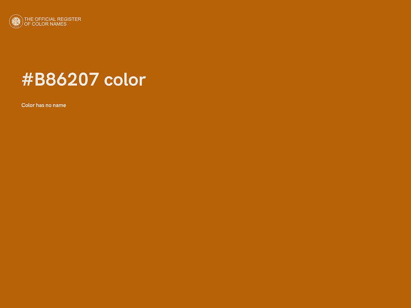 #B86207 color image