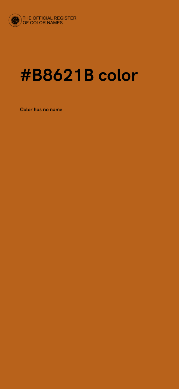 #B8621B color image