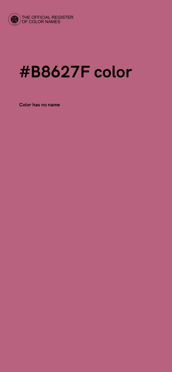 #B8627F color image
