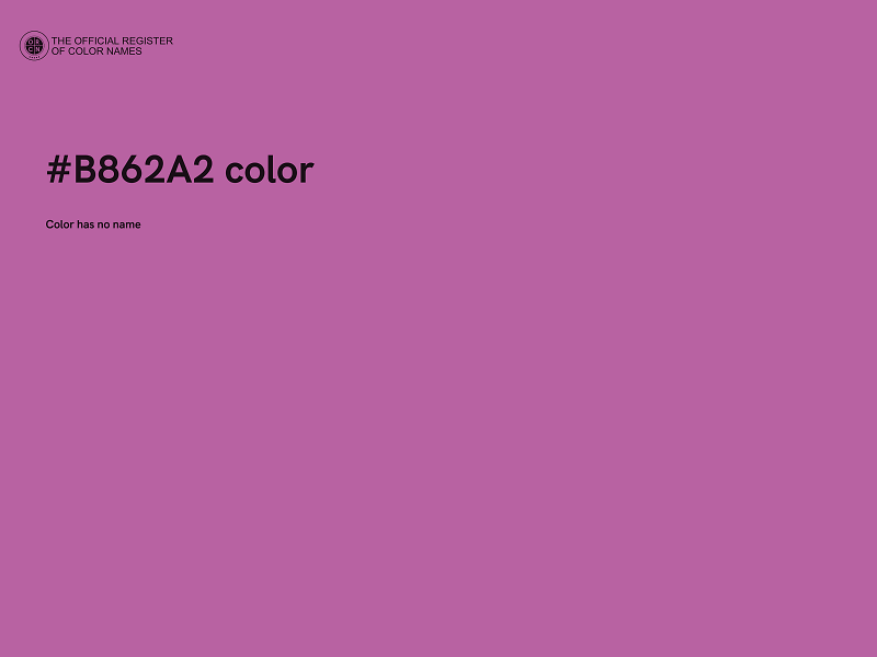 #B862A2 color image