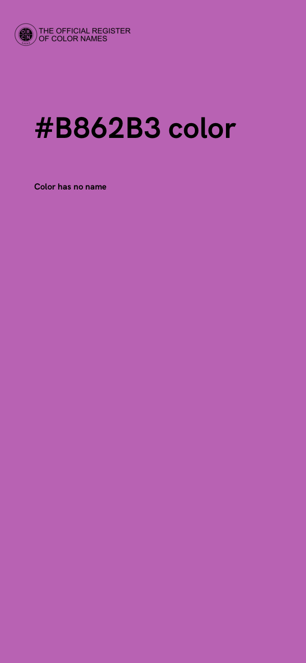 #B862B3 color image
