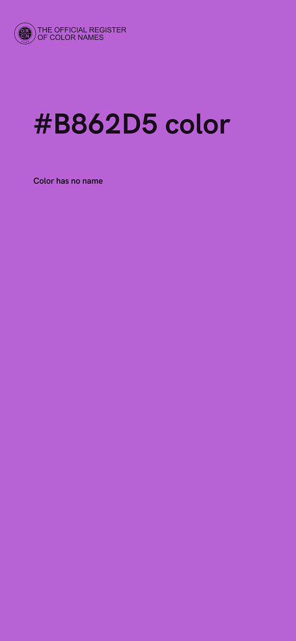 #B862D5 color image