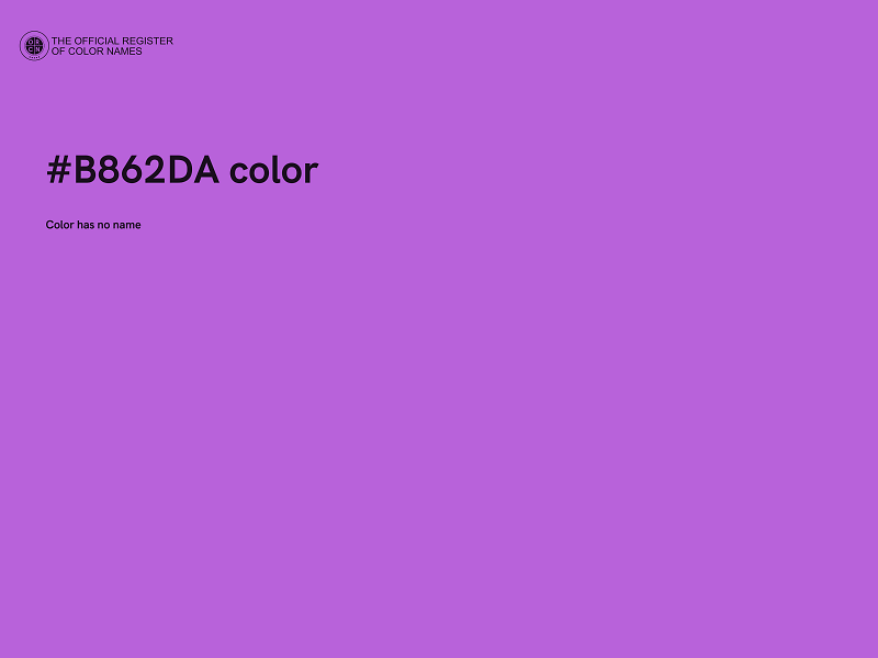 #B862DA color image