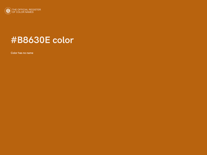 #B8630E color image