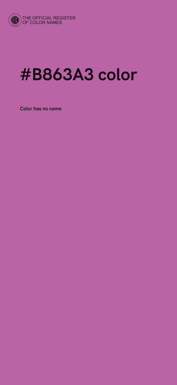 #B863A3 color image
