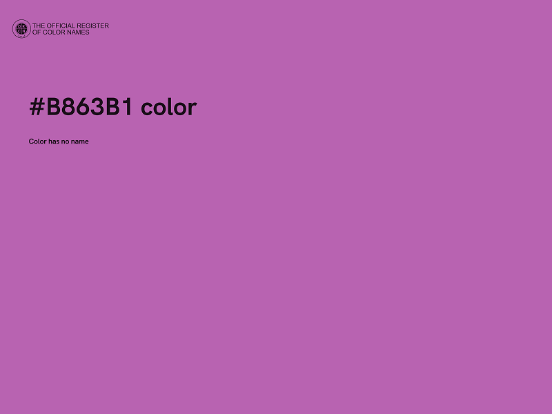 #B863B1 color image