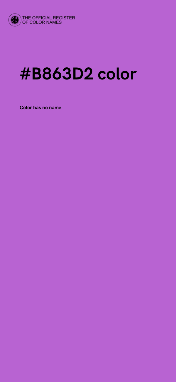 #B863D2 color image