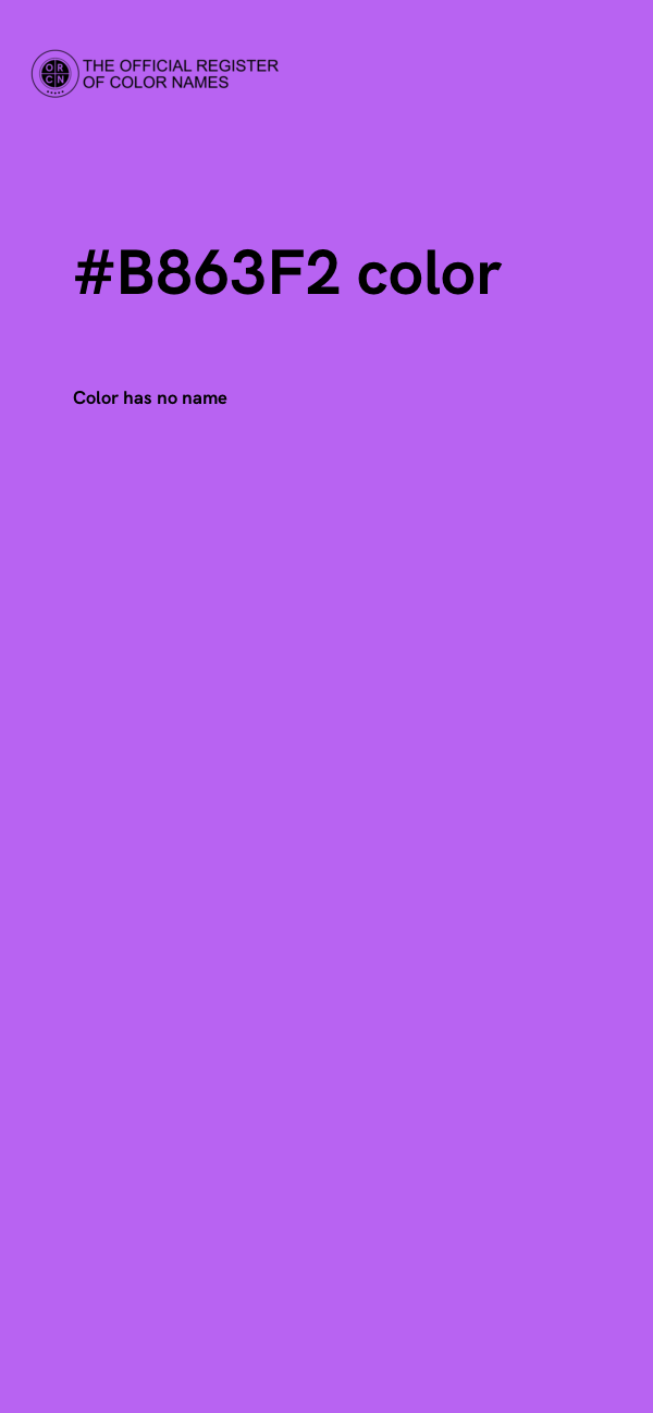#B863F2 color image