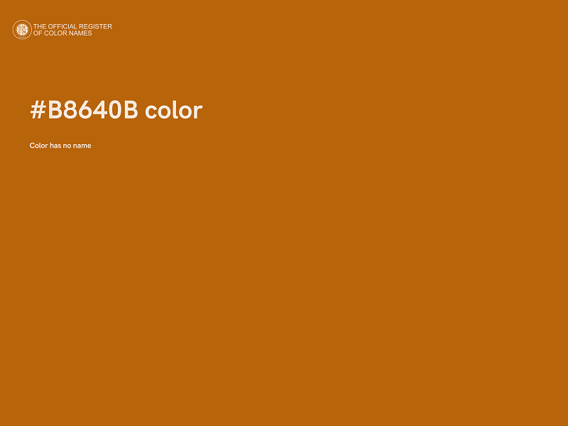 #B8640B color image