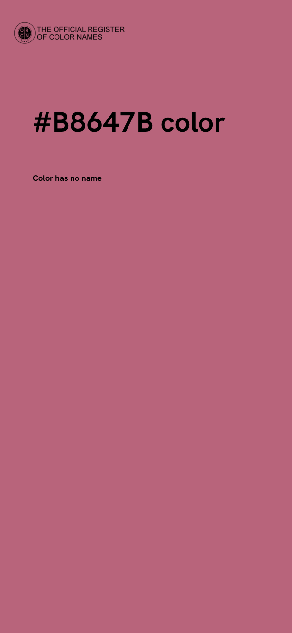 #B8647B color image