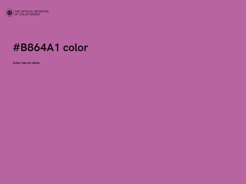 #B864A1 color image