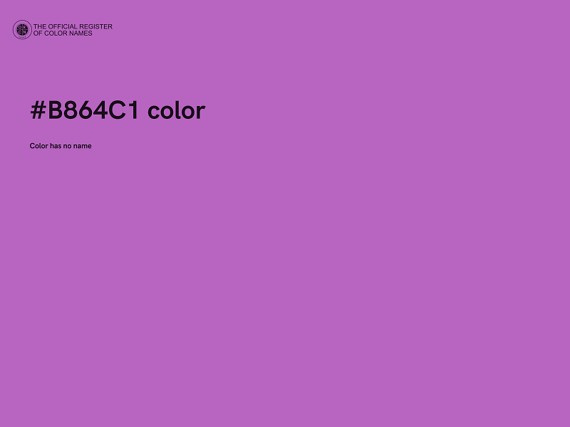 #B864C1 color image
