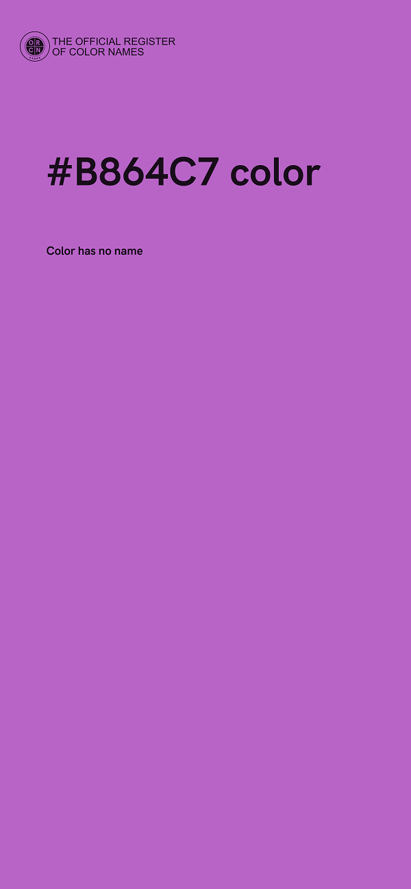 #B864C7 color image