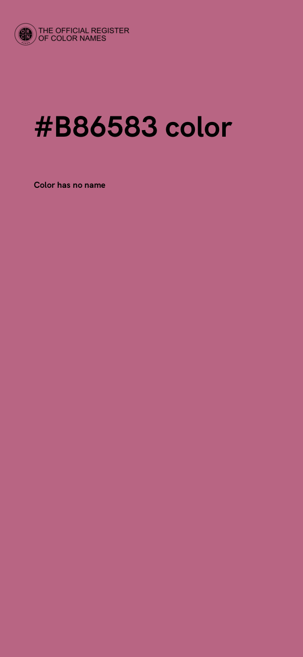 #B86583 color image