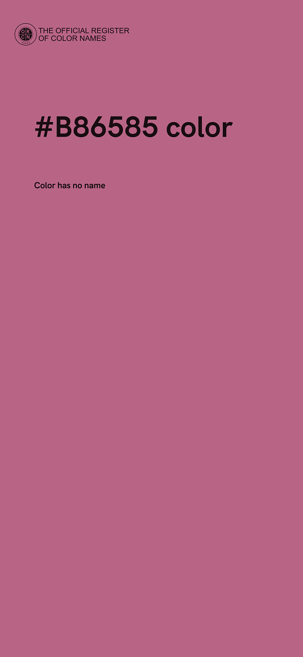 #B86585 color image