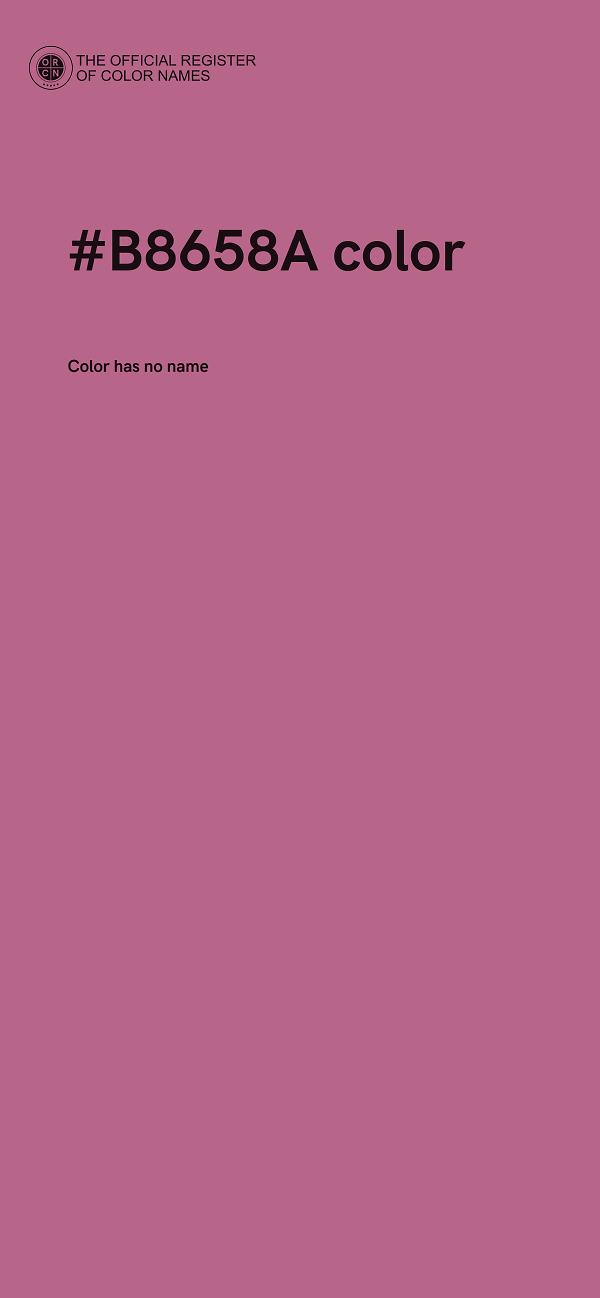#B8658A color image