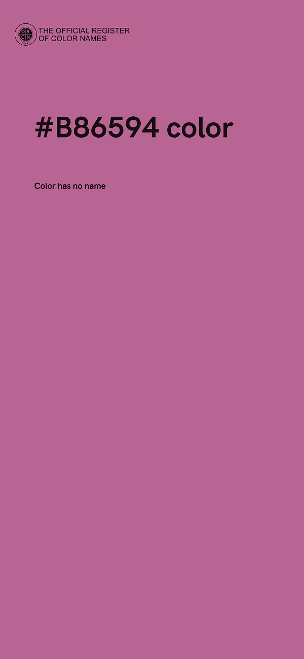 #B86594 color image